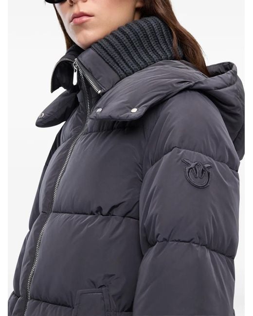 Pinko Gray Down Jacket
