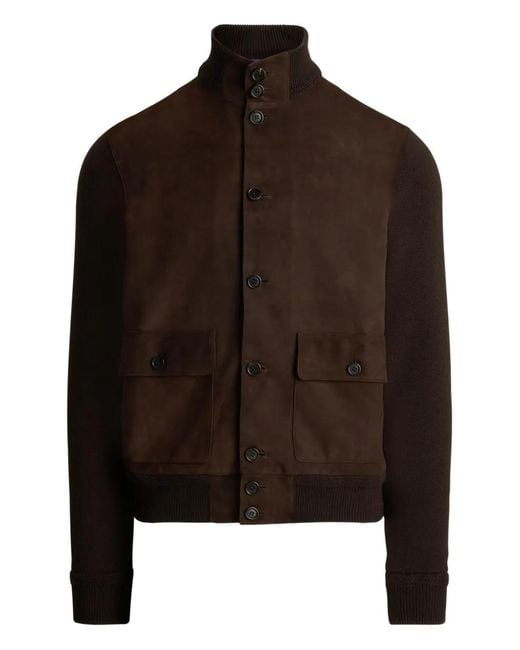 Ralph Lauren Brown Panelled Jacket for men