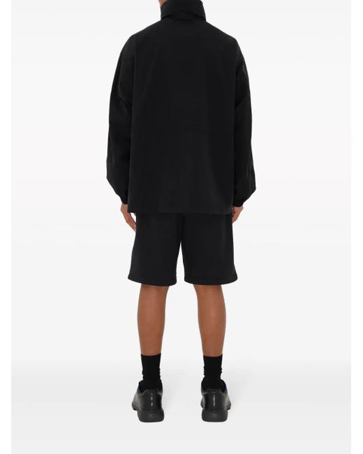Burberry Black Edk-Appliqué Hooded Jacket for men