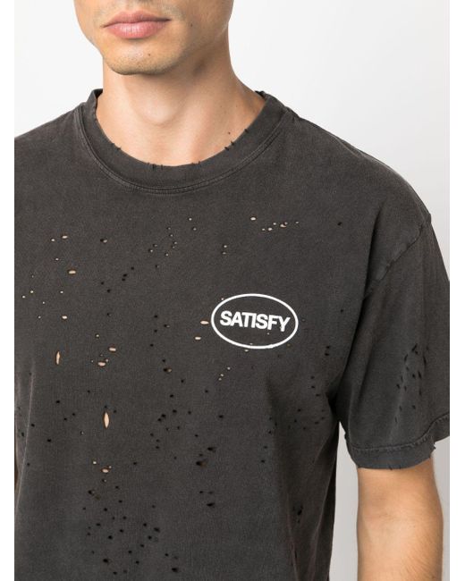Camiseta Mothtech Satisfy de hombre de color Black