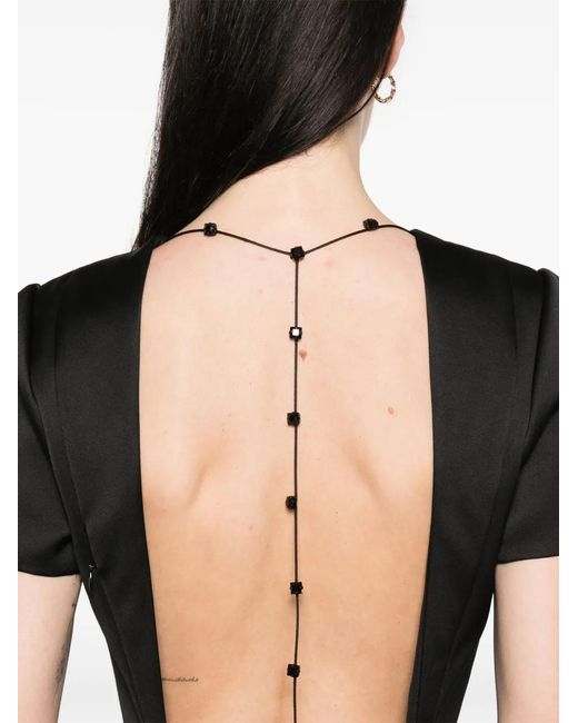 Givenchy Black Asymmetric Maxi Dress