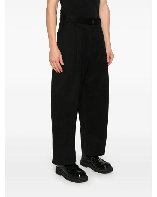 Studio Nicholson Black Continuity Trousers for men