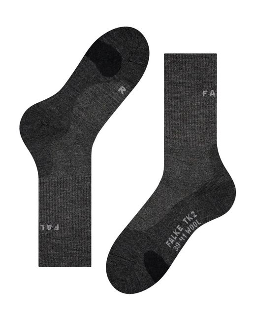 Falke Black Logo-Detail Crew Socks