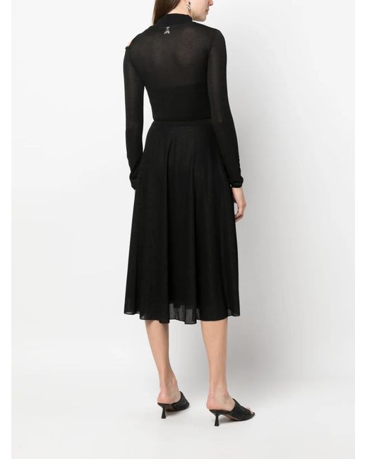 Patrizia Pepe Flared Jurk in het Black