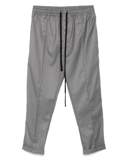 Pantalones con bajos con cordones Hamza de hombre de color Gray