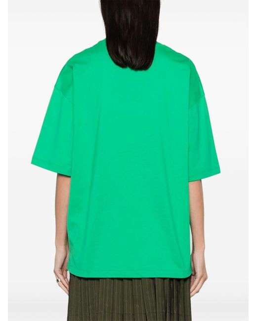 Karl Lagerfeld Green Xdarcel Disappoints Graphic-print T-shirt