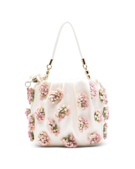 Borsa Tote Mini di Self-Portrait in Pink