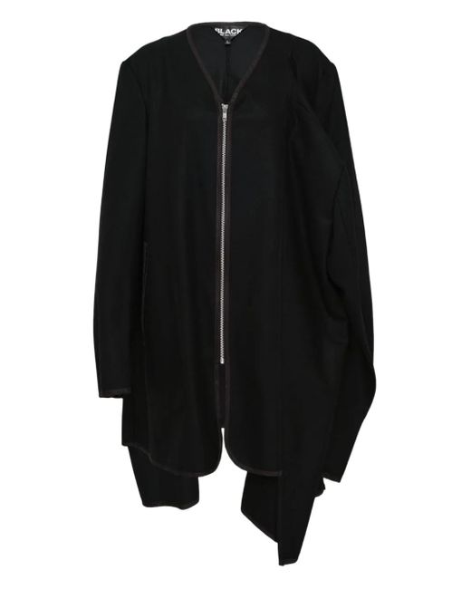 COMME DES GARÇON BLACK Black Cape mit Reißverschluss