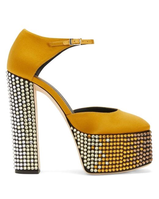 Giuseppe Zanotti Metallic Bebe Strass