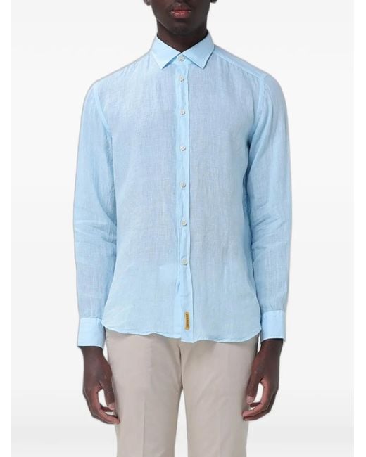 B.D. Baggies Blue Button-Down Long-Sleeve Shirt for men