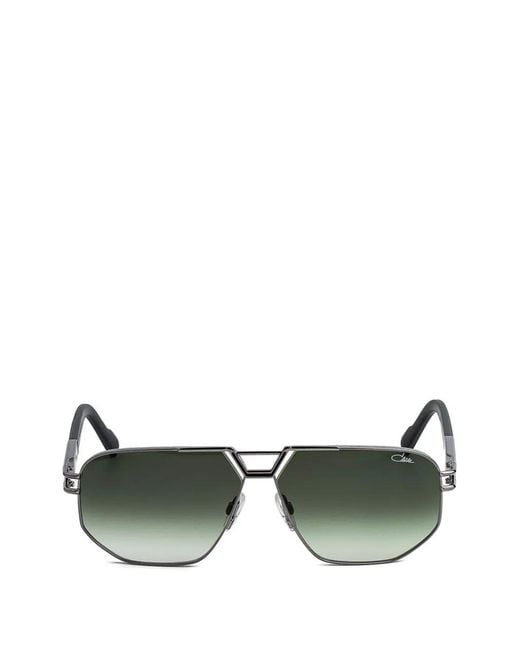 Cazal Green 9114 Geometric-Frame Sunglasses