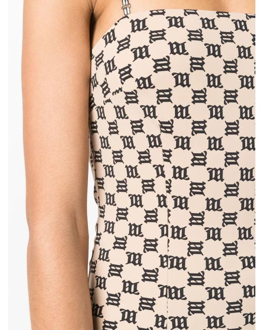 M I S B H V Multicolor Monogram-Print Minidress