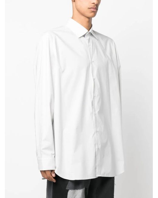 Raf Simons Overhemd Met Tekst in het White voor heren