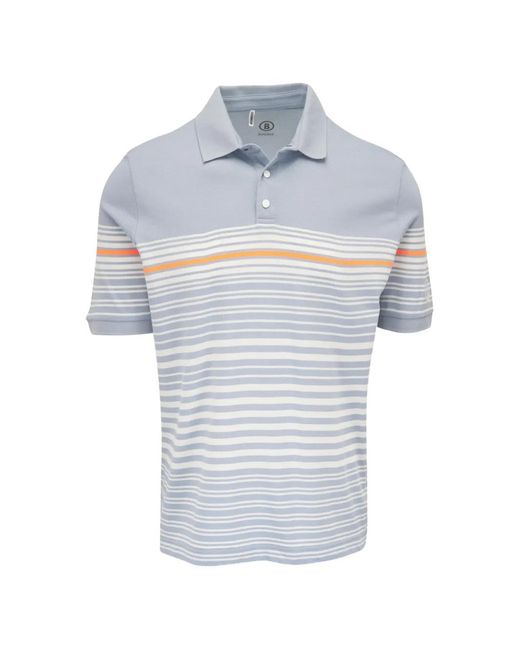 Bogner Blue Polo Jannes À Rayures Horizontales for men