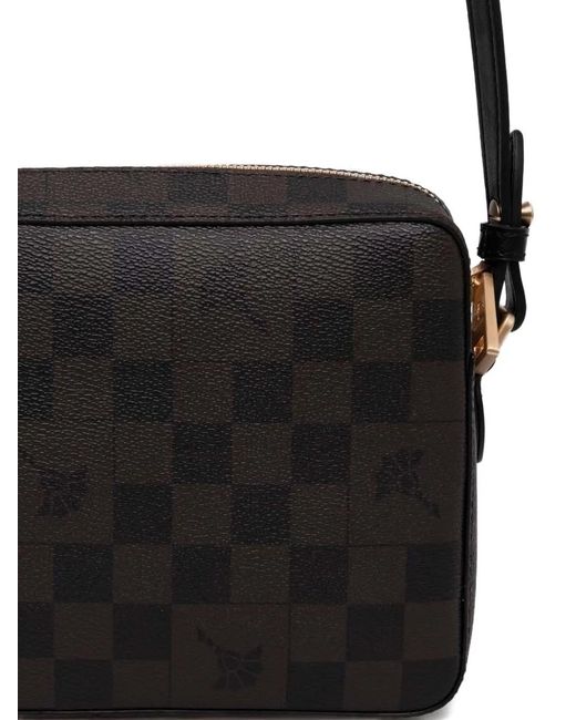 Joop! White Check-Pattern Crossbody Bag