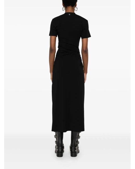 Rabanne Jersey Midi-Jurk in het Black