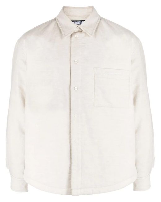 Jacquemus White La Chemise Boulanger Shirt for men