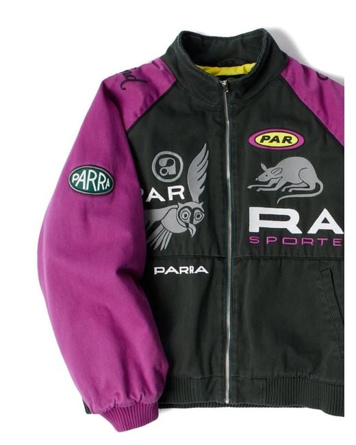 by Parra Red Owl Meets Rat Racing Jacket for men