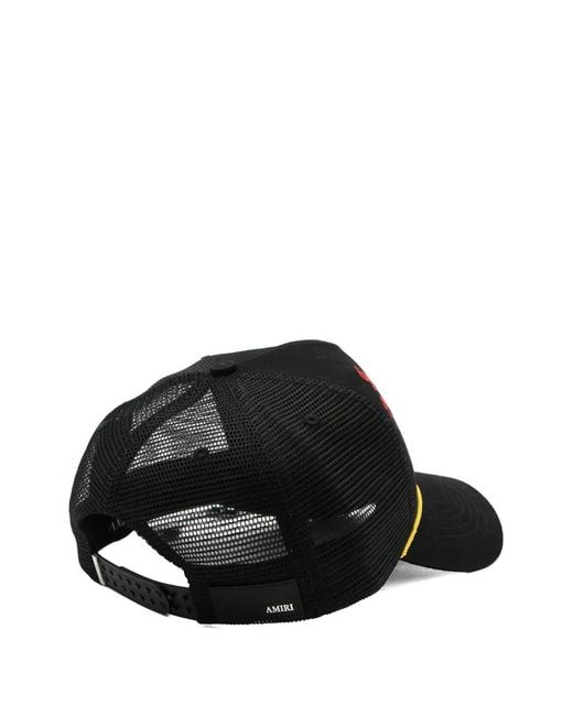 Amiri Black South Cali Trucker Hat for men