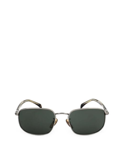 David Beckham Green Square-Frame Sunglasses for men