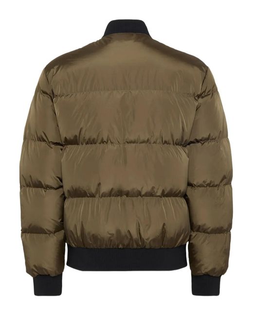 DSquared² Green Padded Puffer Jacket With Two-Way Zip for men