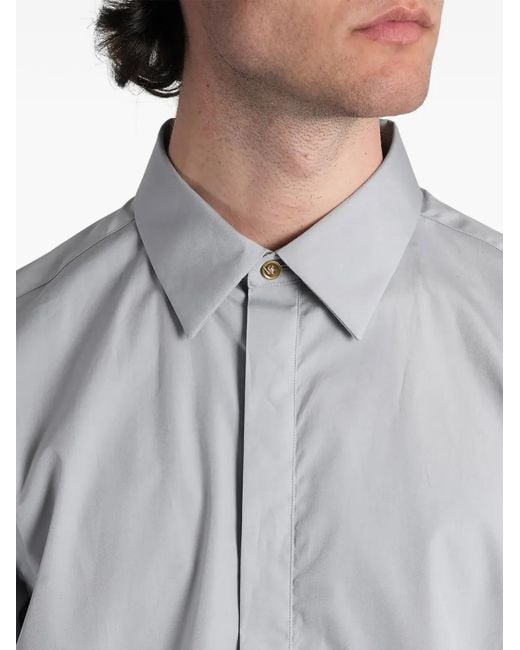 Paul Smith Gray Chemise À Fermeture Dissimulée Sur Le Devant for men