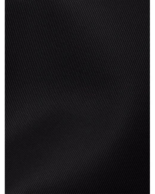 Prada Black Triangle-Logo Backpack for men