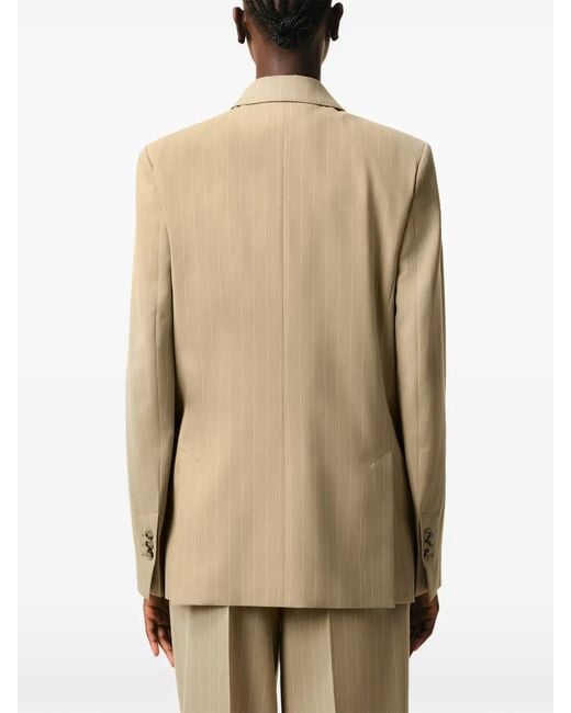 Blazer A Rayas AMI de color Natural