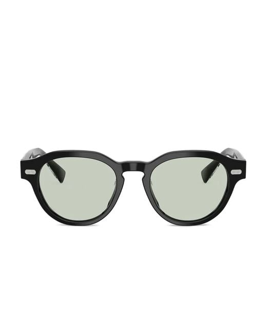 Brunello Cucinelli Black Round-Frame Sunglasses