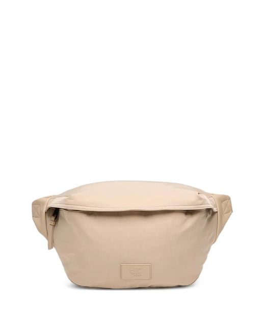 Calvin Klein Natural Logo-Patch Belt Bag