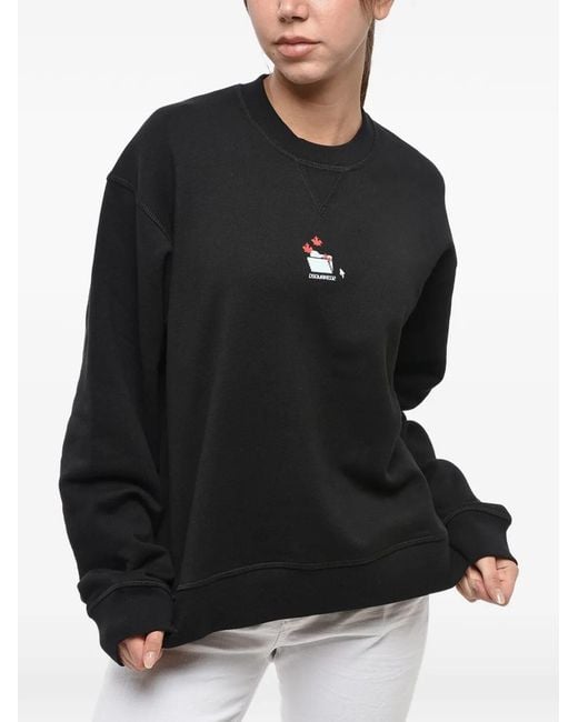 DSquared² Black Logo-Print Sweatshirt