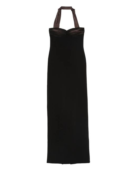 retroféte Black Halterneck Dress