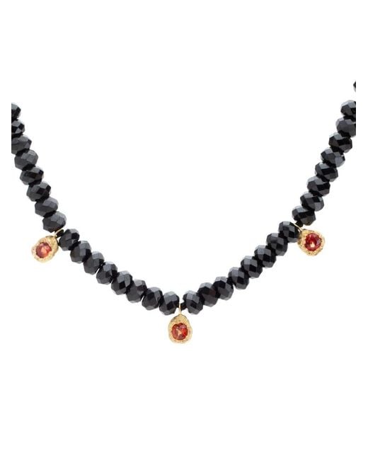Elhanati Metallic 18Kt Ramona Sapphire And Spinel Necklace