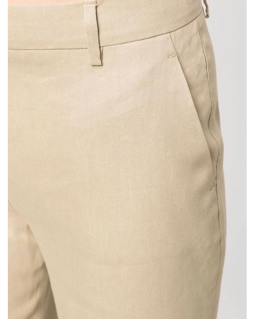 Alberta Ferretti Natural Straight Leg Trousers