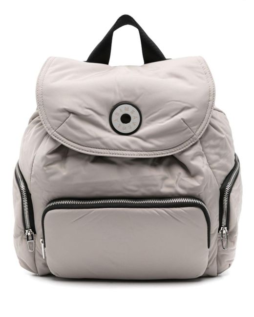 Bimba Y Lola Gray Chimo-logo Padded Backpack