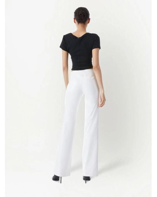 Alice + Olivia Flared Broek in het White