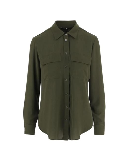 F.it Green Flap-Pocket Button Shirt