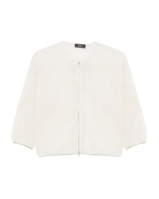 Peserico オーガンザ ジャケット White