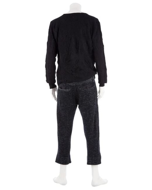 Side Slope Blue Cropped Trouser for men