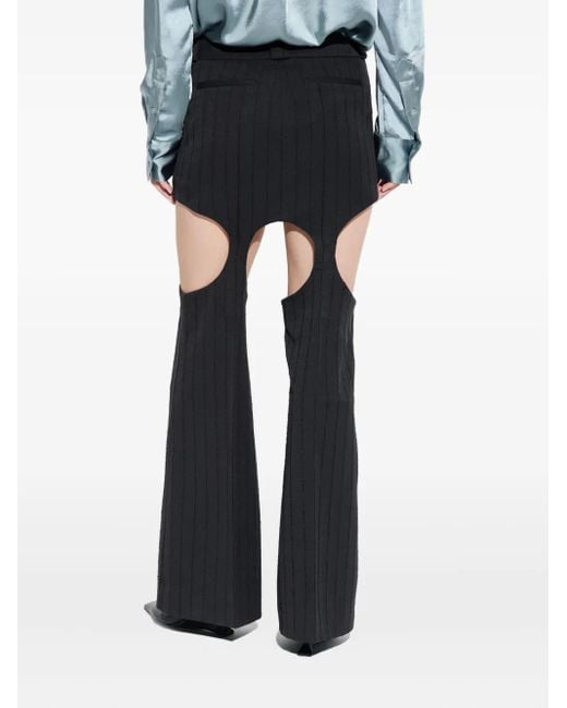 AVAVAV Black Cut-Out Ribbed Skirt