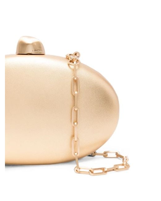 Cult Gaia Natural Eviana Clutch Bag