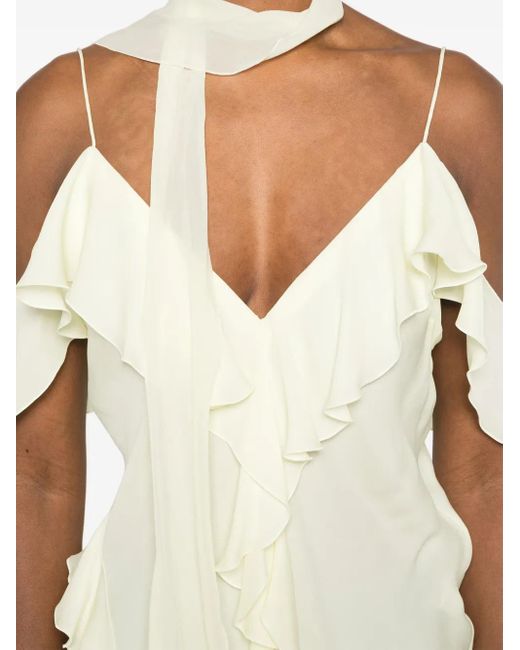 Dorothee Schumacher White Ruffled Top