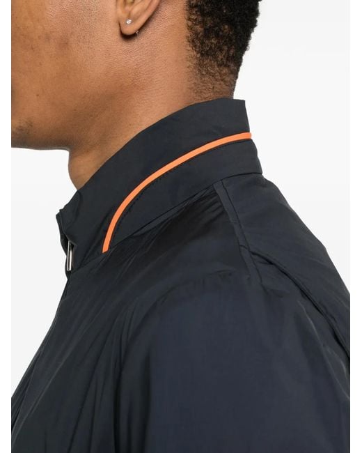 Moorer Black Prestwick Zip Jacket for men