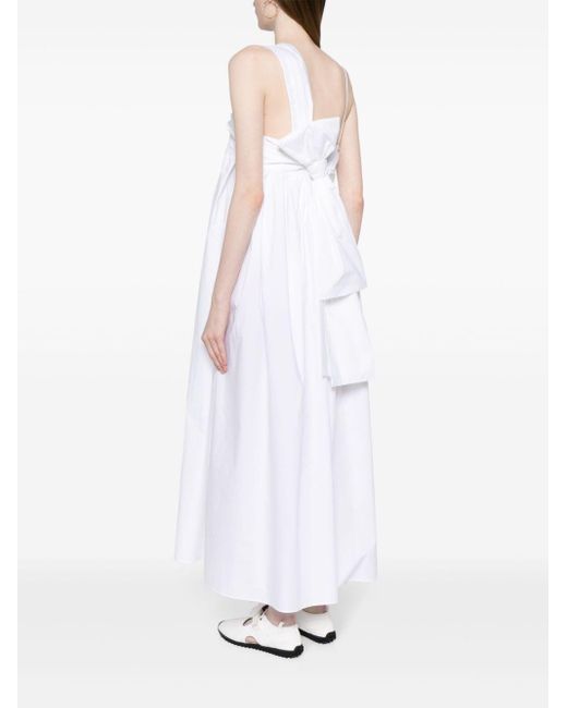 CECILIE BAHNSEN White Asymmetrisches Vera Kleid