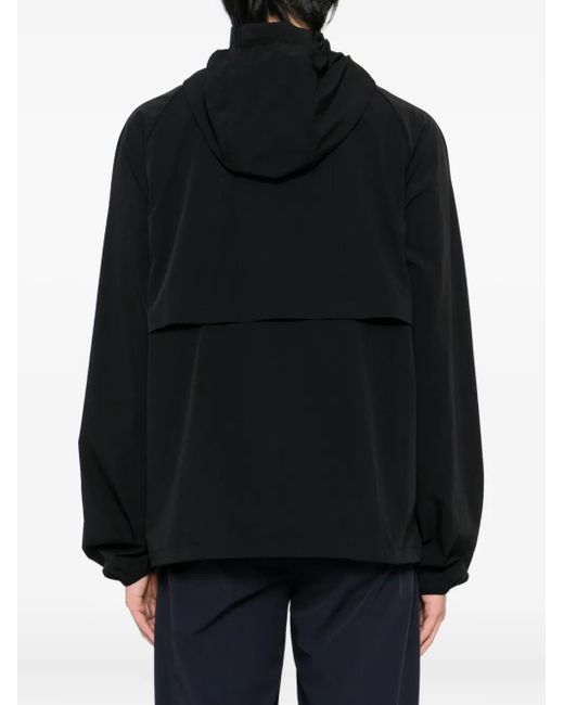CONDITION WEAR Black Zip-Up Windbreaker for men