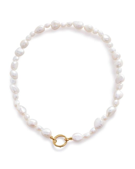 Monica Vinader White Nura Reef Pearl-detailing Necklace