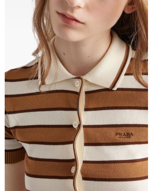 Prada Brown Knitted Top