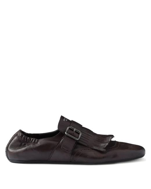 メンズ Prada Shuffle モンクストラップ シューズ ブラック | Lyst