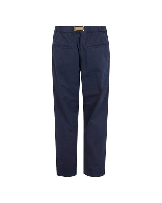 White Sand Blue Pocket Elasticated Trousers for men