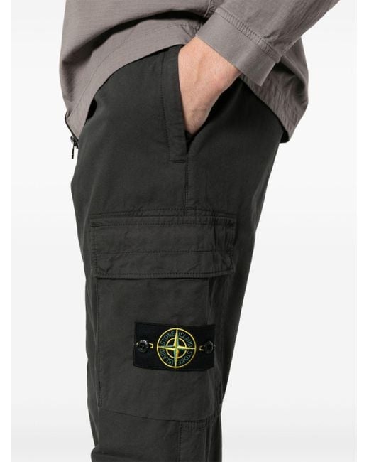 Pantalon cargo à motif Compass signature Stone Island pour homme en coloris Gray